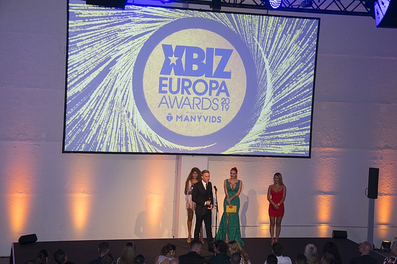 Foto tomada durante los Premios Xbiz Europa 2019 en Berlín, por Diana Ringo / CC BY